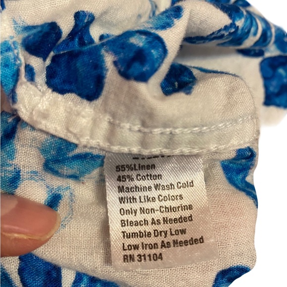 Chip & Pepper California Men’s SS Button Up Hawaiian Shirt  XXL Linen Blend EUC - Picture 4 of 4